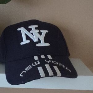 New York NY Embroidered Navy Blue Baseball Cap